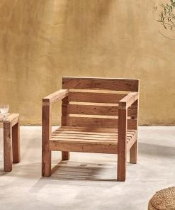 Nkuku Garden Furniture Jaisalmer Reclaimed Wood Armchair