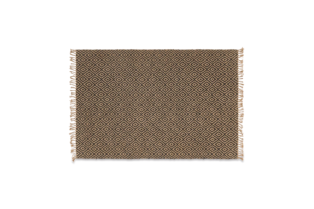 Nkuku Jambo Jute Rug - Medium - Black Home Accessories 4 Nkuku Jambo Jute Rug - Medium - Black Home Accessories