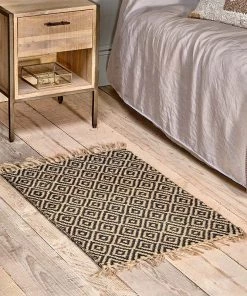 Nkuku Jambo Jute Rug - Small - Black Home Accessories