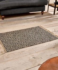 Nkuku Jambo Jute Rug - Small - Black Home Accessories