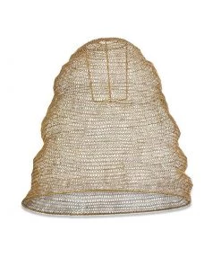 Nkuku Jatani Brass Wire Lampshade - Antique Brass Large 17 Nkuku Jatani Brass Wire Lampshade - Antique Brass Large