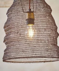 Nkuku Jatani Rust Wire Lampshade - Oval Large
