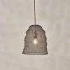 Nkuku Jatani Rust Wire Lampshade - Small Oval 1 Nkuku Jatani Rust Wire Lampshade - Small Oval