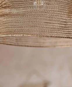 Nkuku Jatani Brass Wire Lampshade - Small Oval 14 Nkuku Jatani Brass Wire Lampshade - Small Oval