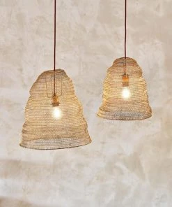 Nkuku Jatani Brass Wire Lampshade - Small Oval