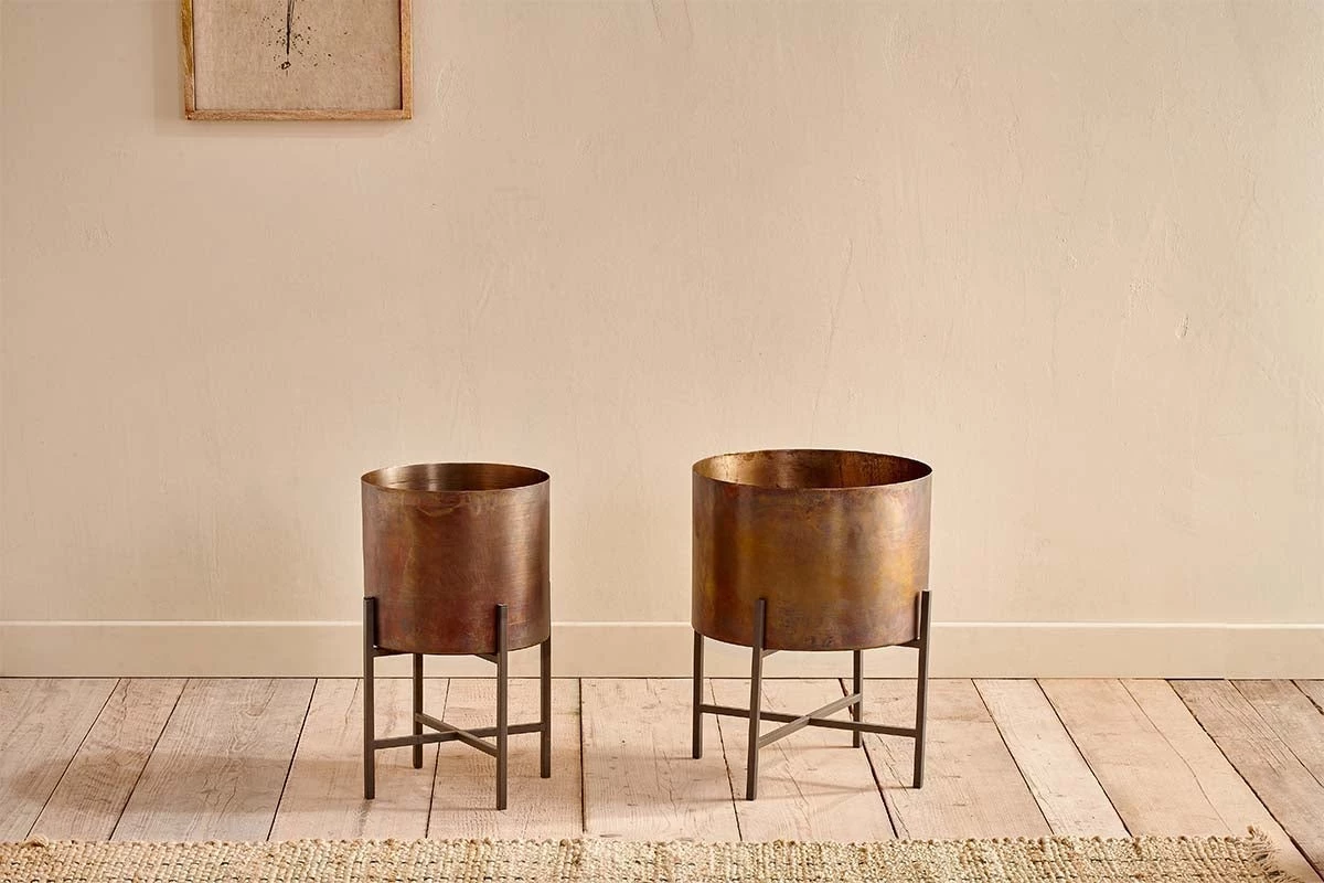 Nkuku Home Accessories Juoni Iron Planter 4 Nkuku Home Accessories Juoni Iron Planter