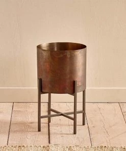 Nkuku Home Accessories Juoni Iron Planter 12 Nkuku Home Accessories Juoni Iron Planter