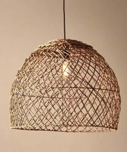 Nkuku Kaithur Rattan Dome Lampshade - Large