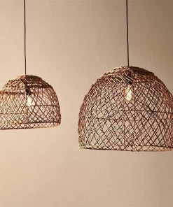 Nkuku Kaithur Rattan Dome Lampshade - Large