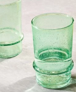 Nkuku New Arrivals Kaneti Bubble Tumbler - Aqua - Large (Set Of 4) 9 Nkuku New Arrivals Kaneti Bubble Tumbler - Aqua - Large (Set Of 4)