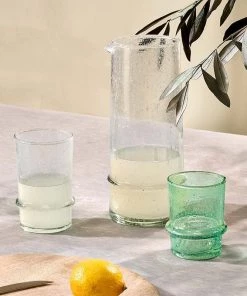 Nkuku New Arrivals Kaneti Bubble Tumbler - Clear - Small (Set Of 4)