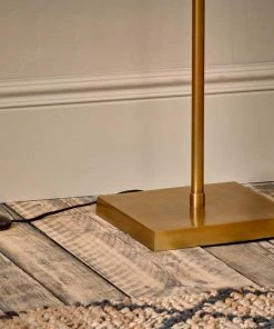 Nkuku Kara Floor Lamp - Brass Shop By Type