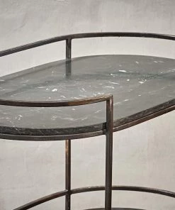 Nkuku Karoko Marble Drinks Table Living Room