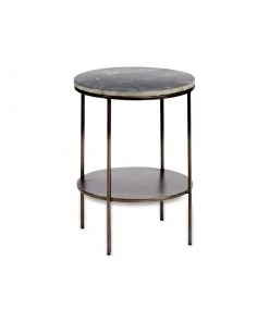 Nkuku Living Room Karoko Marble Side Table