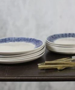 Nkuku Karuma Ceramic Plate - Blue & White