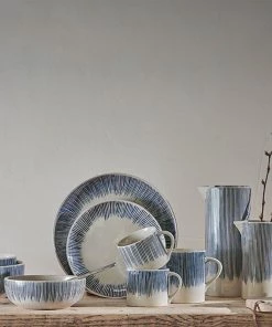 Nkuku Tableware Karuma Ceramic Small Mug - Blue & White (Set Of 2) 12 Nkuku Tableware Karuma Ceramic Small Mug - Blue & White (Set Of 2)