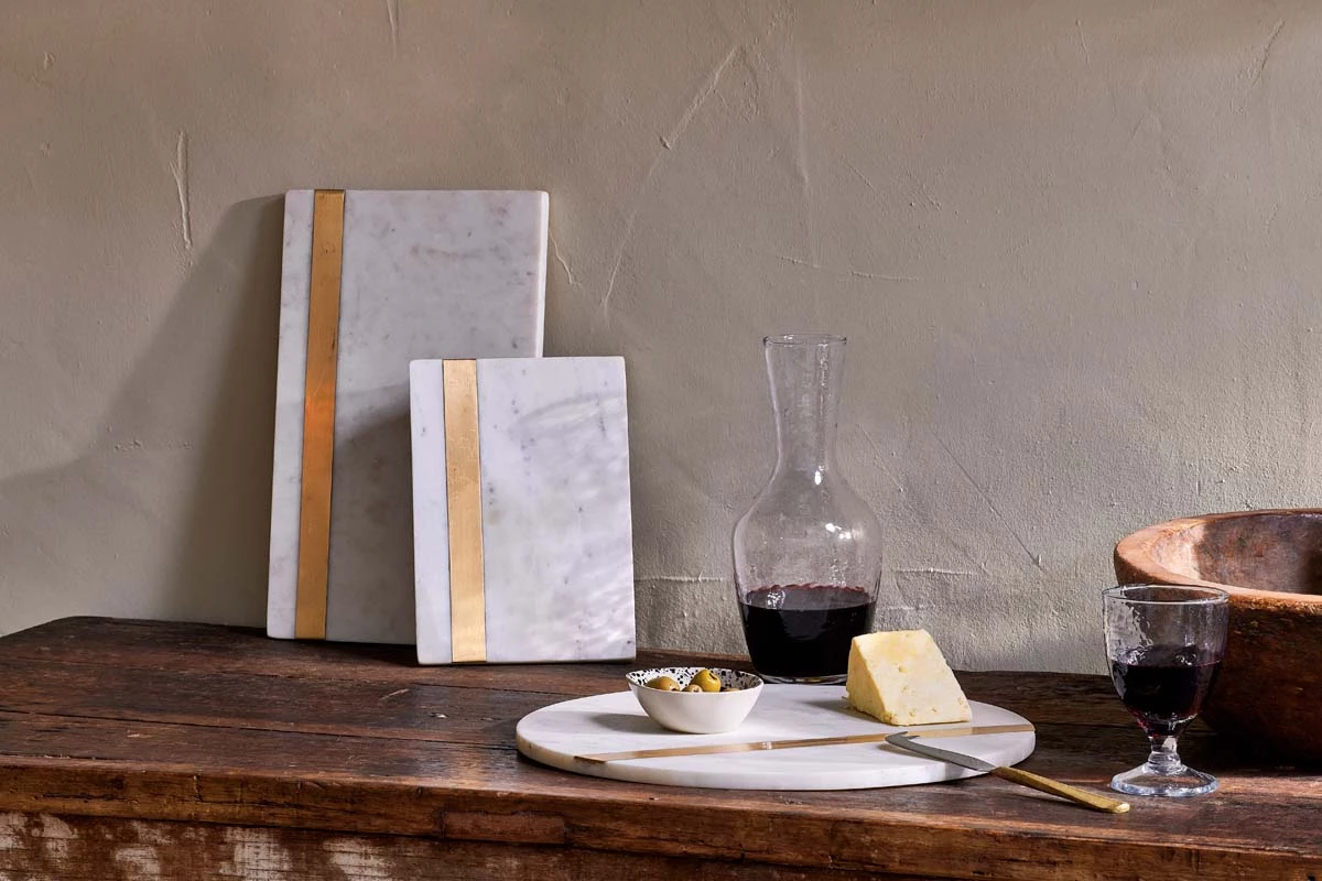 Nkuku Kasa Round Marble Board Serveware 4 Nkuku Kasa Round Marble Board Serveware