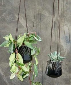 Nkuku Kavari Ceramic Hanging Planter Planters & Vases