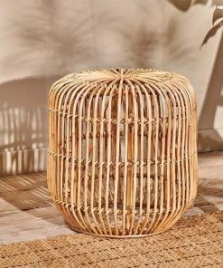 Nkuku New Arrivals Kedarpur Rattan Side Table