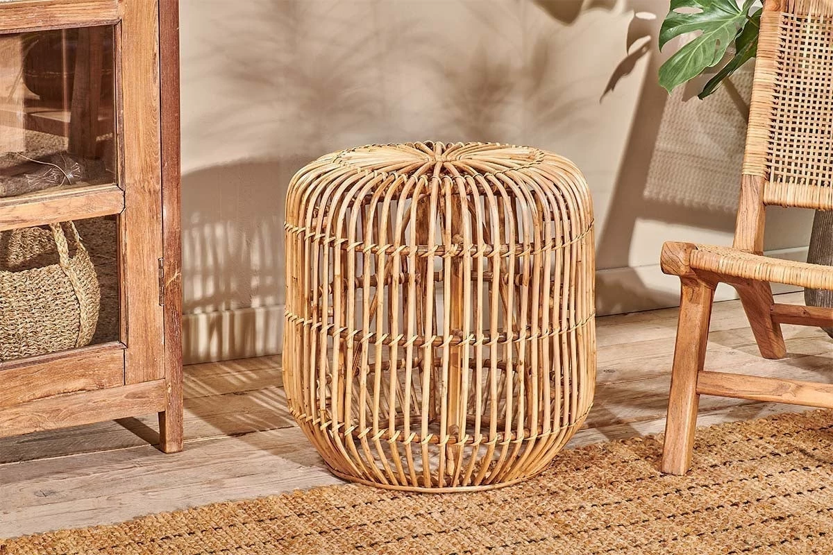 Nkuku New Arrivals Kedarpur Rattan Side Table 4 Nkuku New Arrivals Kedarpur Rattan Side Table