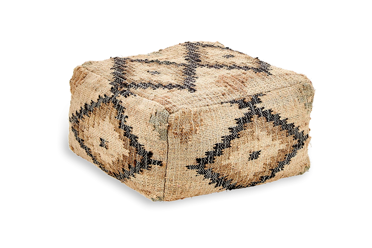 Nkuku New Arrivals Kesu Kilim Pouf - Small 5 Nkuku New Arrivals Kesu Kilim Pouf - Small
