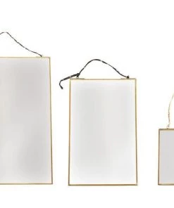 Nkuku Home Accessories Kiko Antique Brass Mirror