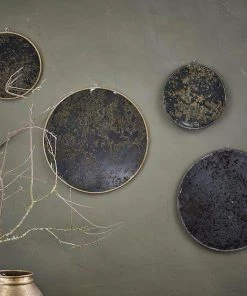 Nkuku Kiko Oiled Decorative Mirror - Antique Brass Home Accessories