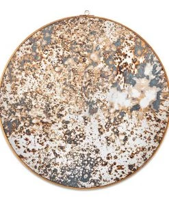 Nkuku Kiko Oiled Decorative Mirror - Antique Brass Home Accessories