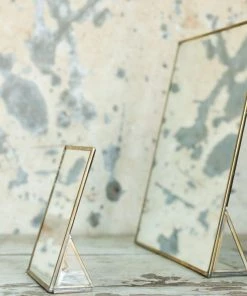 Nkuku Kiko Standing Mirror Brass Home Accessories