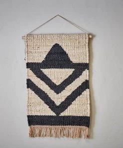 Nkuku Kilbo Hemp Wall Hanging - Triangles Home Accessories