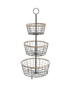 Nkuku Koba Wire Bowl Stand Kitchen