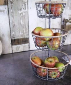 Nkuku Koba Wire Bowl Stand Kitchen