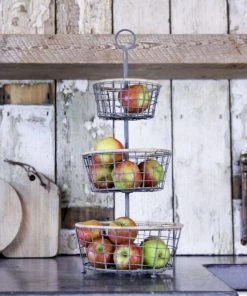 Nkuku Koba Wire Bowl Stand Kitchen