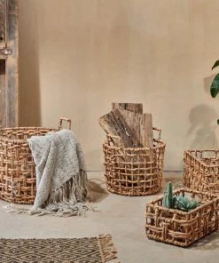 Nkuku Soft Furnishings Kora Rectangular Storage Basket