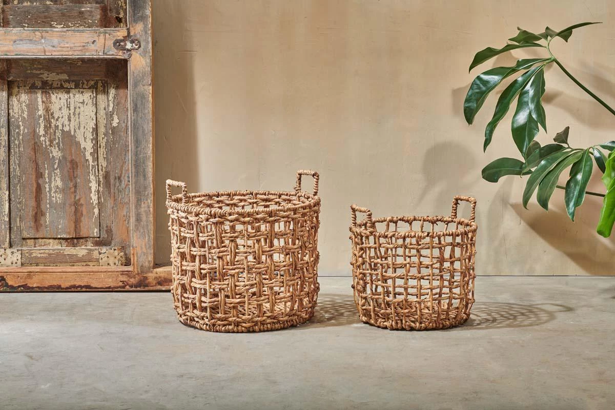 Nkuku Kora Round Storage Basket Soft Furnishings 3 Nkuku Kora Round Storage Basket Soft Furnishings