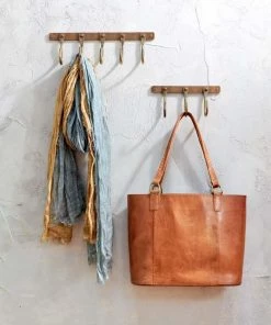 Nkuku Kuna Iron Hooks - Antique Brass Home Accessories