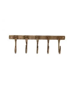 Nkuku Kuna Iron Hooks - Antique Brass Home Accessories