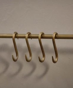 Nkuku Laila Iron Hanging Rail - Brass 9 Nkuku Laila Iron Hanging Rail - Brass