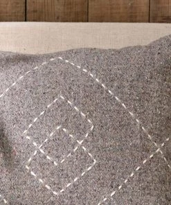 Nkuku Soft Furnishings Lamandi Recycled Cushion Cover - Grey