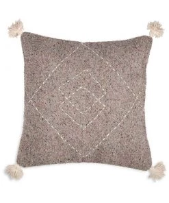 Nkuku Soft Furnishings Lamandi Recycled Cushion Cover - Grey