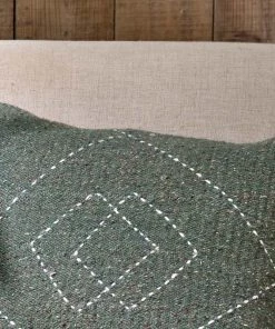 Nkuku Soft Furnishings Lamandi Recycled Cushion Cover - Moss