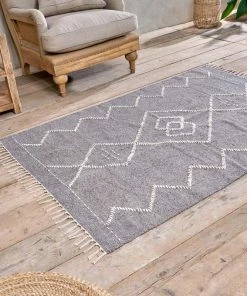 Nkuku Lamandi Recycled Rug - Grey Home Accessories