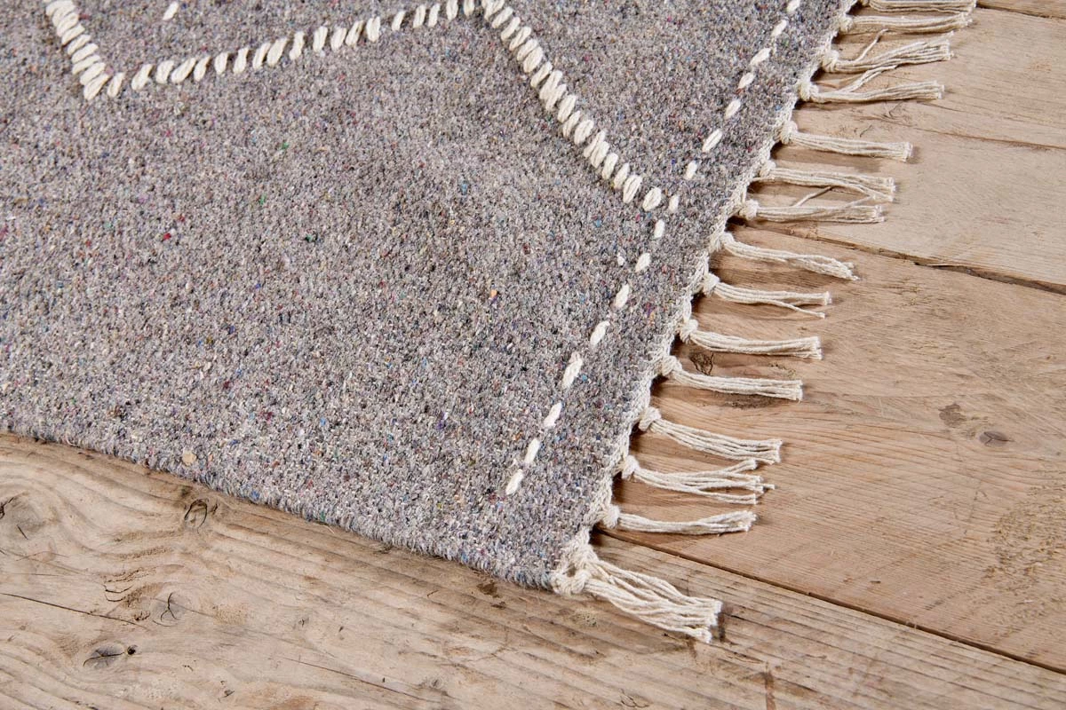 Nkuku Lamandi Recycled Rug - Grey Home Accessories 4 Nkuku Lamandi Recycled Rug - Grey Home Accessories
