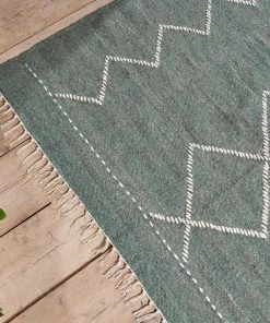 Nkuku Lamandi Recycled Rug - Moss