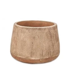 Nkuku Planters & Vases Large Wampu Wide Planter - Distressed Terracotta