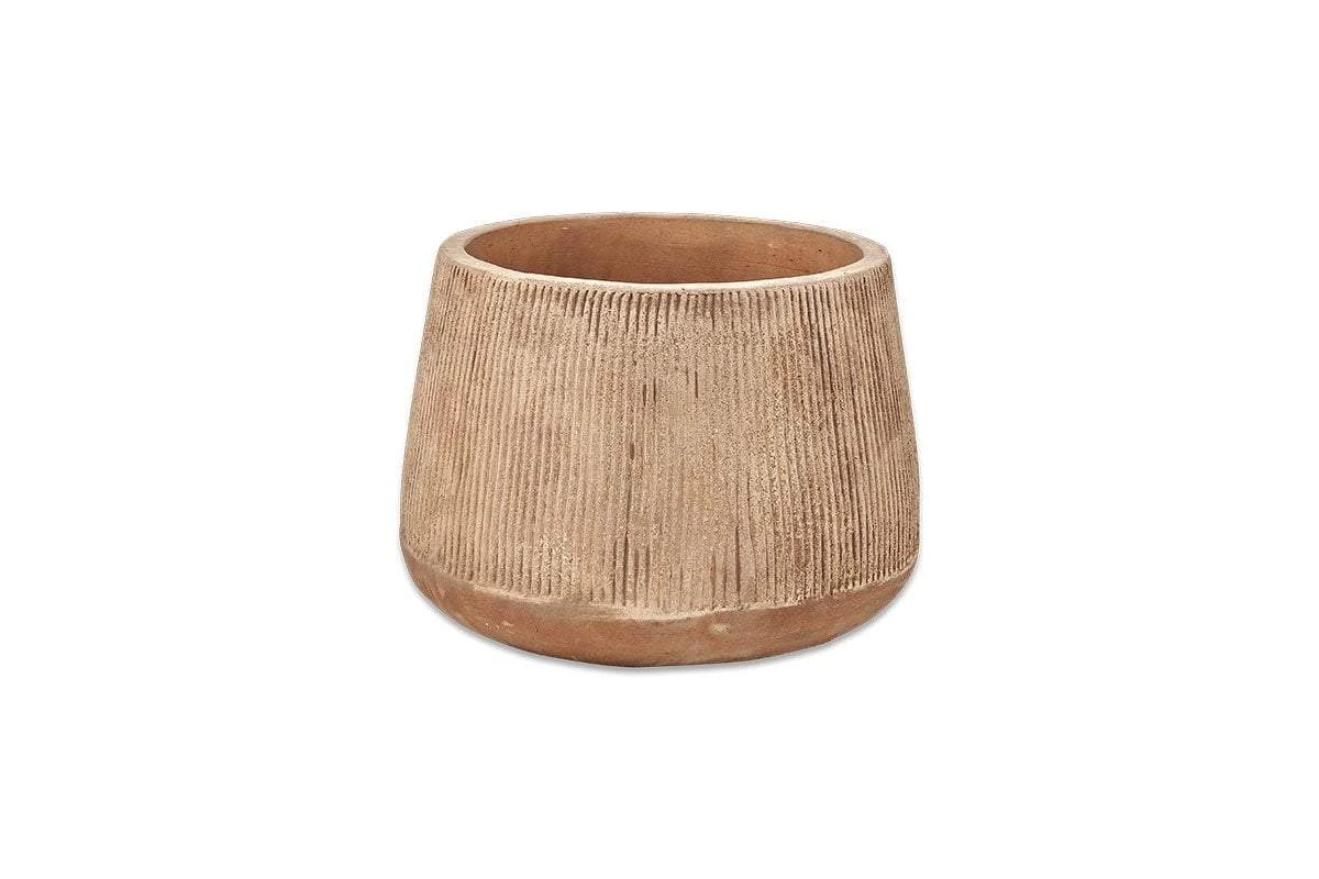 Nkuku Planters & Vases Large Wampu Wide Planter - Distressed Terracotta 4 Nkuku Planters & Vases Large Wampu Wide Planter - Distressed Terracotta