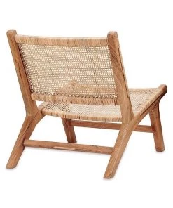 Nkuku Madrisana Acacia & Rattan Woven Chair