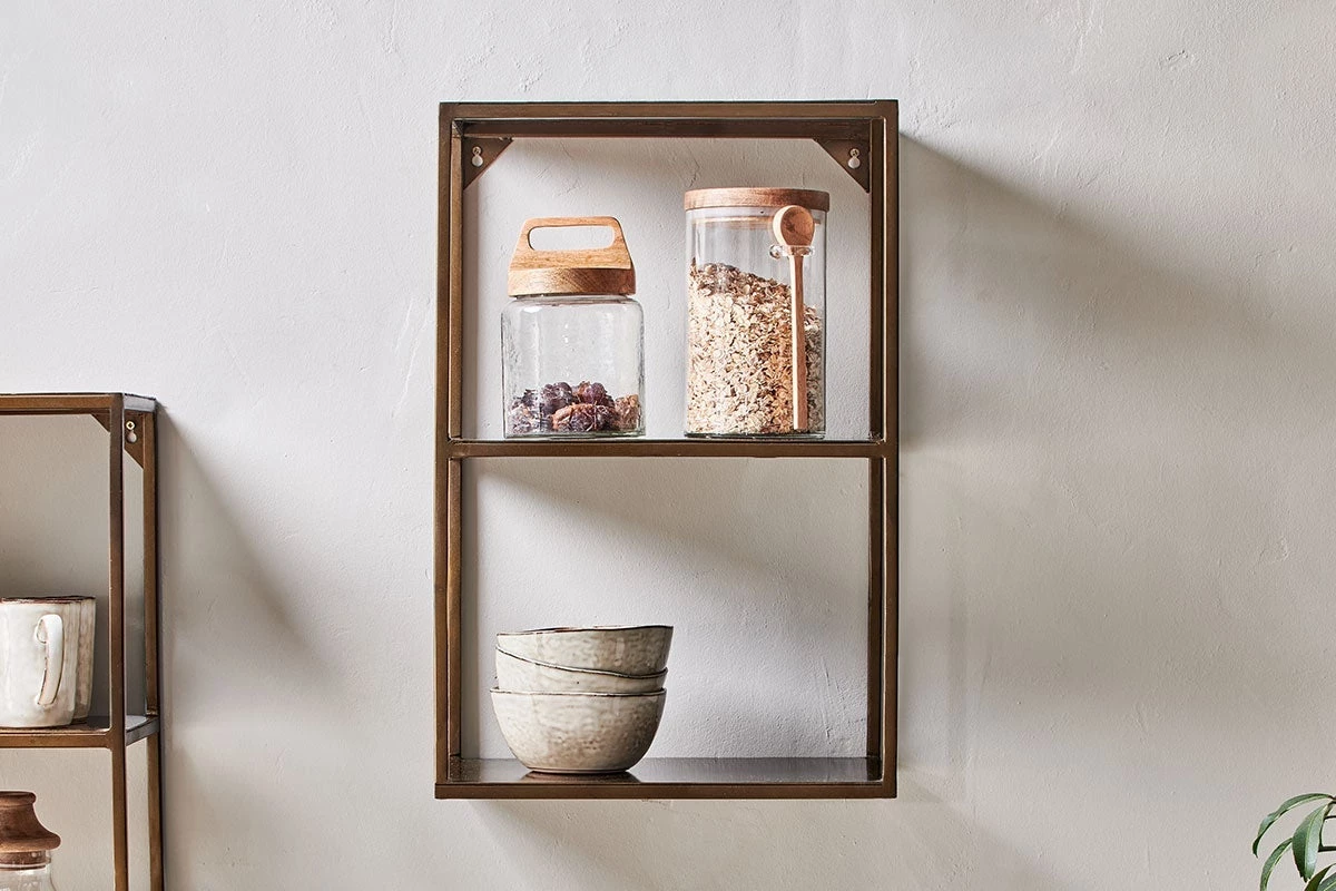 Nkuku Mahi Iron Wall Shelf 3 Nkuku Mahi Iron Wall Shelf