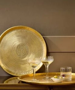 Nkuku Mahika Tray - Antique Brass