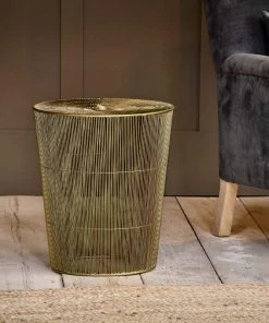 Nkuku Mahua Iron Side Table